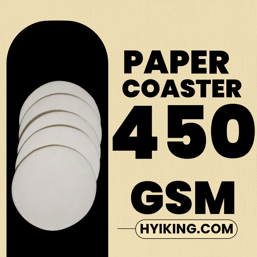 250 pieces of absorbent paper coasters made from 450 GSM paper, ideal for use in Hotels-bars, restaurants, and pubs.