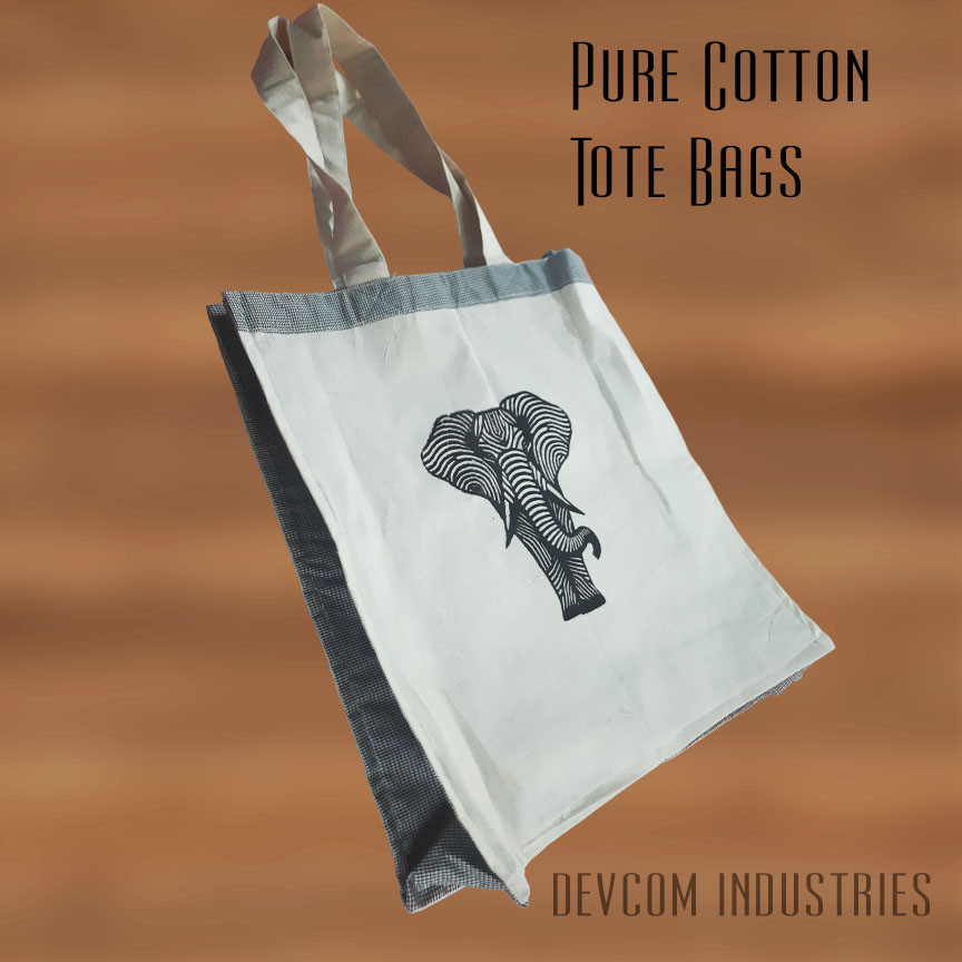 4-pcs-Cotton-Tote Bags-Embrace Sustainability with Organic Cotton Tote Bags – Pure Fashion, Pure Earth