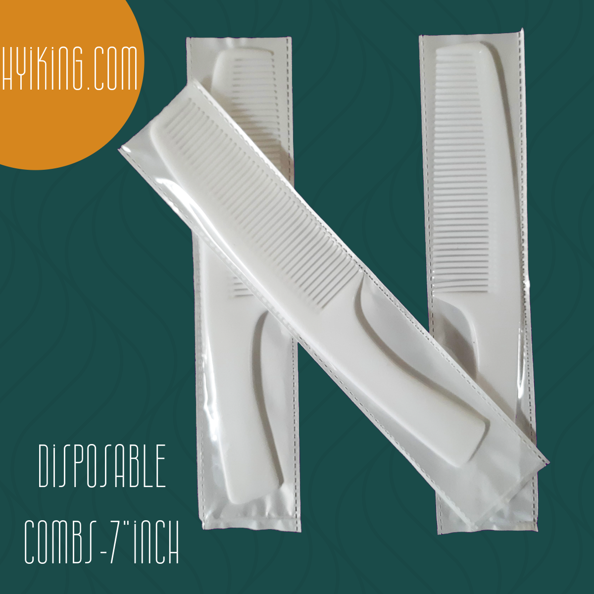 Zicniccom Hair Comb for Hotel-(200 pcs) POLY-PACKED-Disposable Pocket Plastic Combs for Hotels guest amenity kit provided by hotels, salons, Guest amenities, AirBNB,Travel hair comb