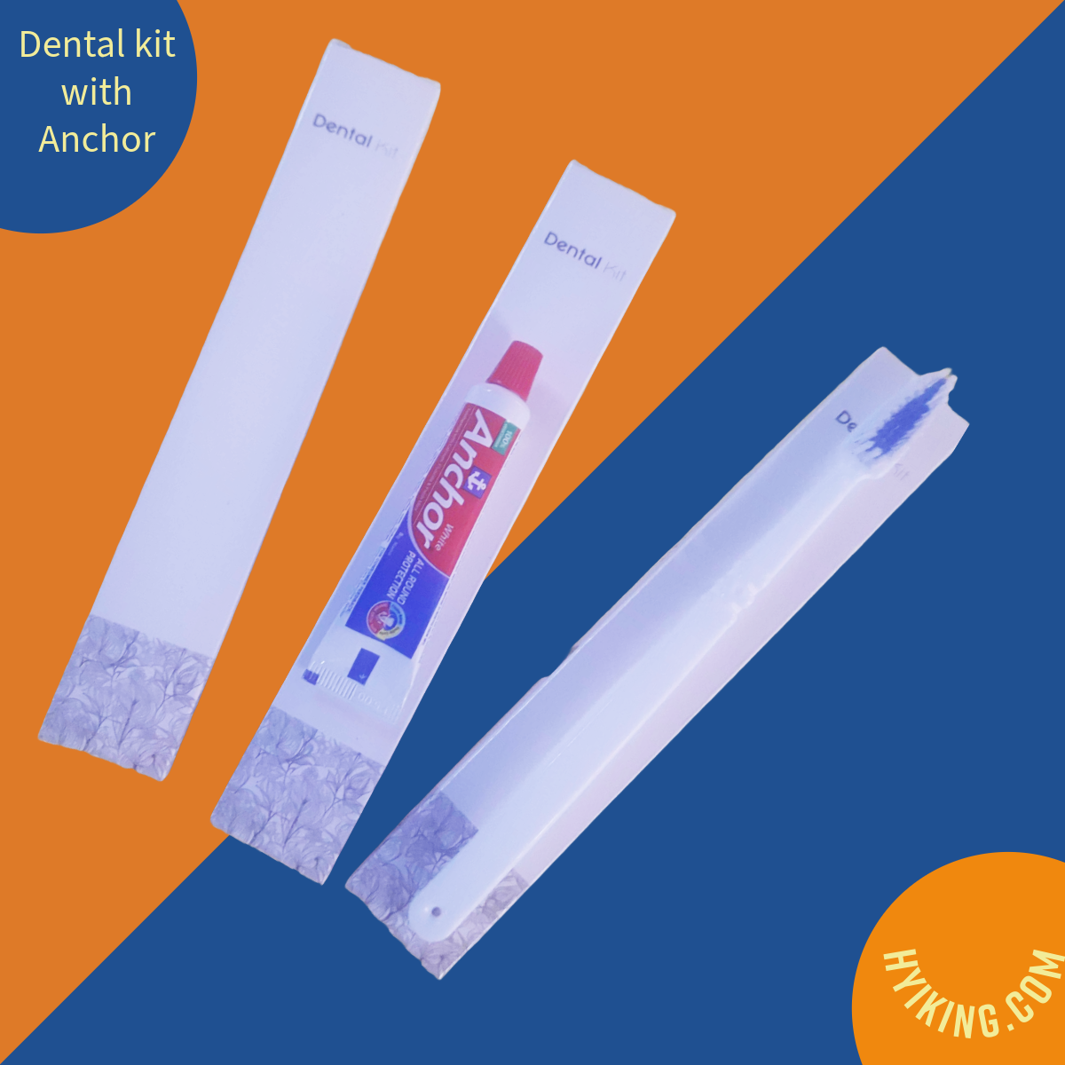 Hotel Use Dental Kit with Anchor Toothpaste-48 set- for Hotel Resorts and Home stays