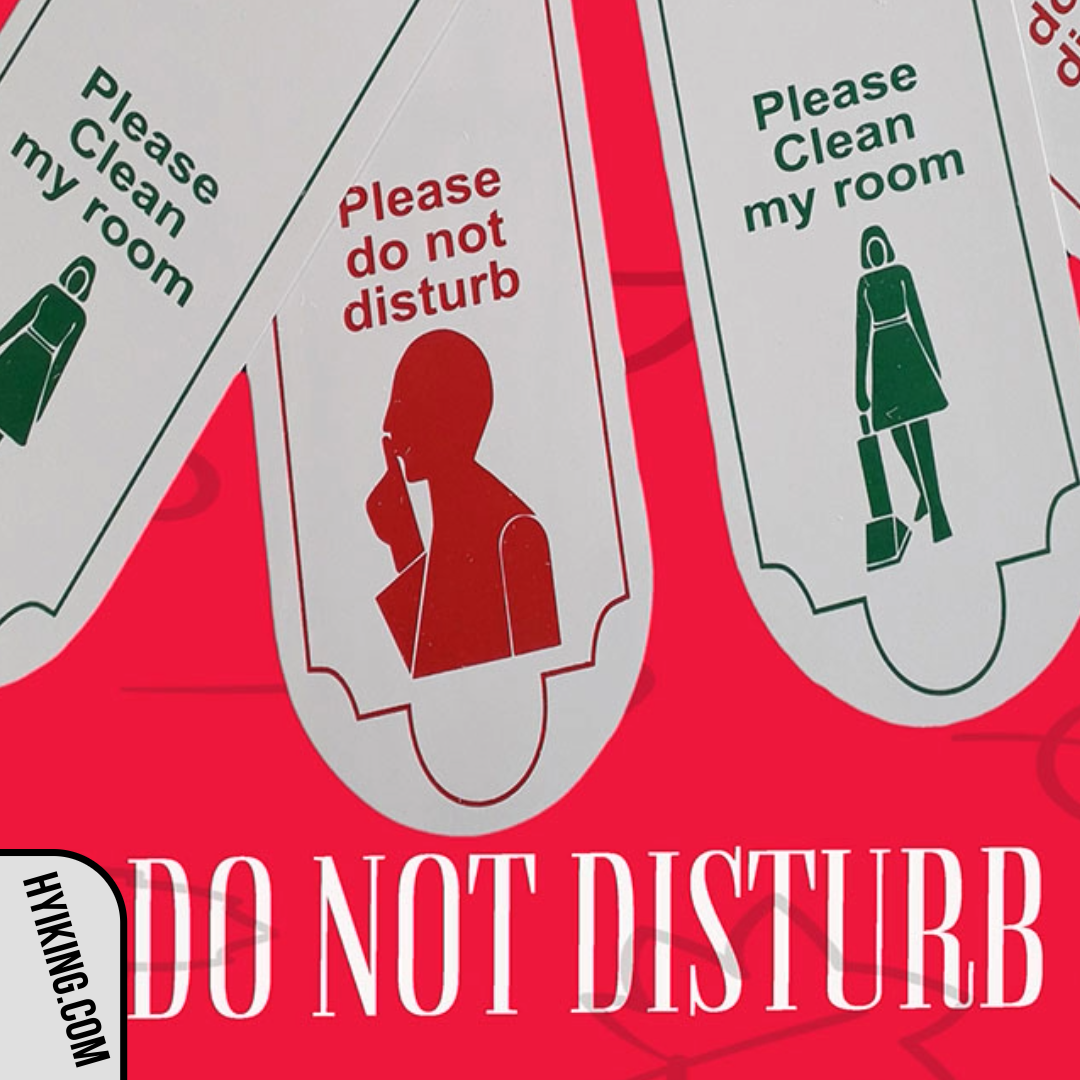 DND- Door Hanger Cards for Hotel Room-clinics-spa -50 Pieces Pack-Pack of 50 Durable PVC DND Door Tags for Hotels, Spas, Clinics & More - Waterproof 'Do Not Disturb' Indicators