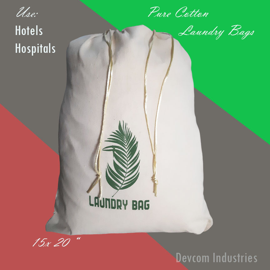 Laundry bags -20 Cotton Laundry bags for Hotels-Resorts